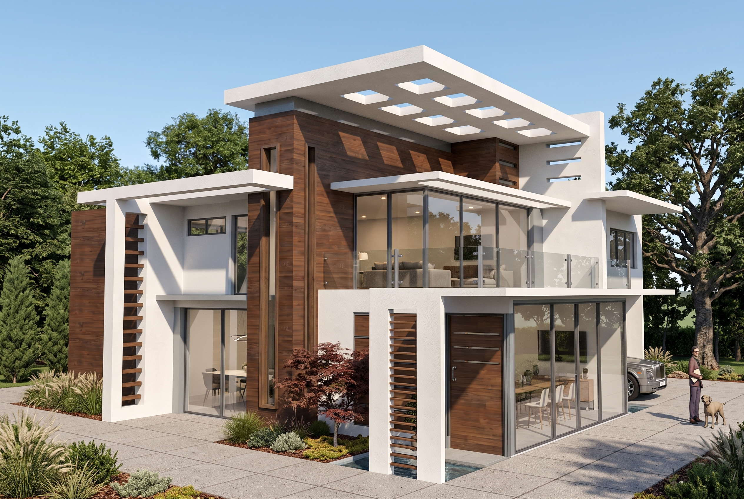 3D House Rendering example: townhouse exterior render — Lovspark AI