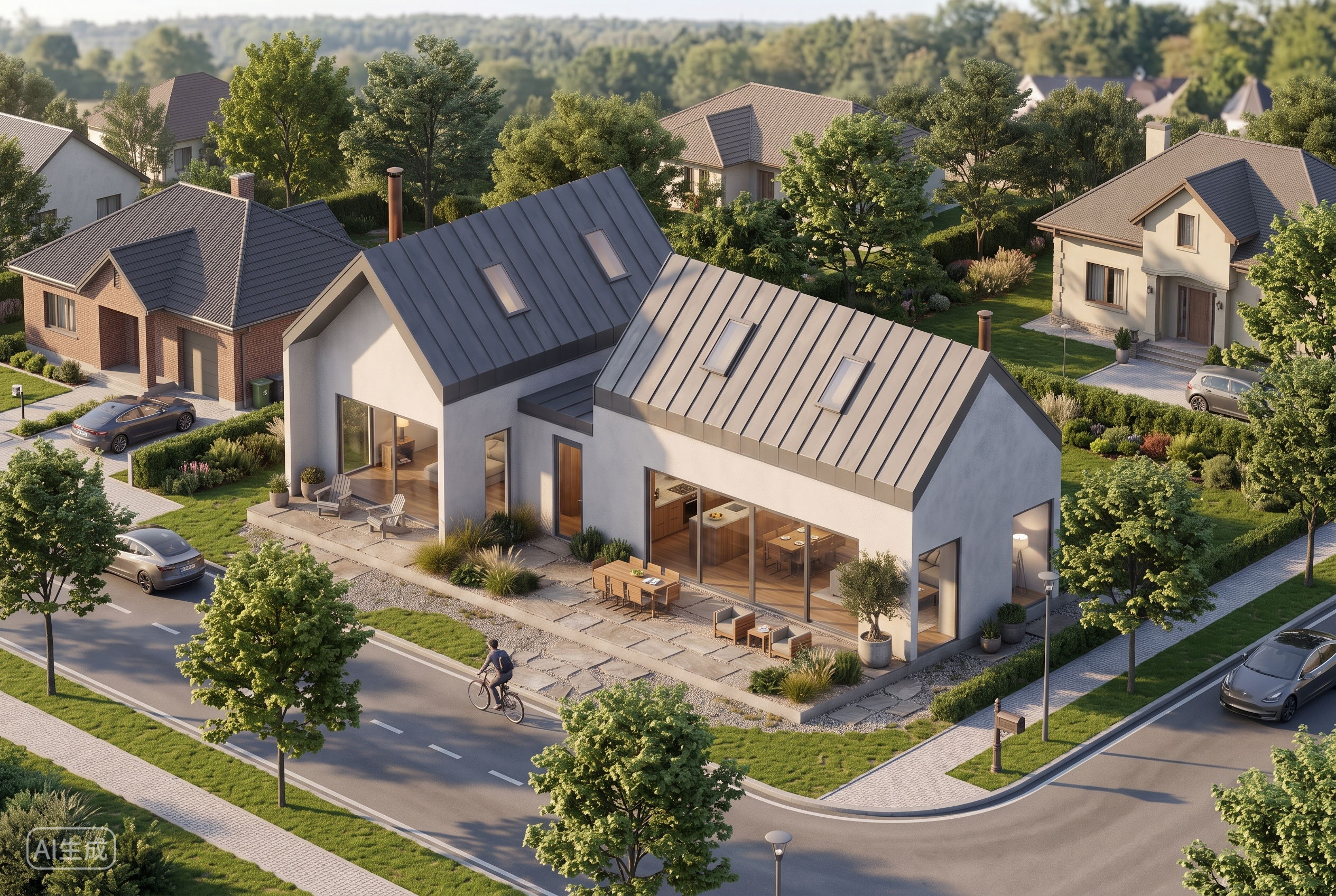 3D House Rendering example: modern villa render — Lovspark AI